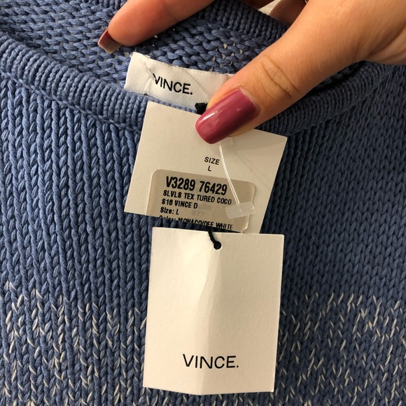 VINCE short sleeve textured sweater - Picture 4 of 6
